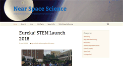 Desktop Screenshot of nearspacescience.com