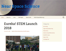 Tablet Screenshot of nearspacescience.com